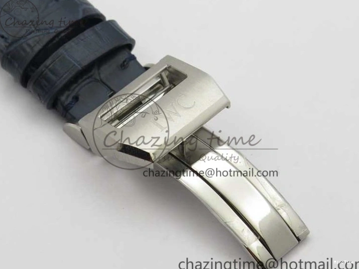 MIROTIME 0124 Supportive Big Pilot IW501008 “Boutique London” SS ZF Best Edition Blue Dial on Blue Leather Strap A 7106